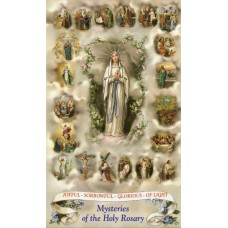 Mysteries of the Most Holy Rosary Holy Card